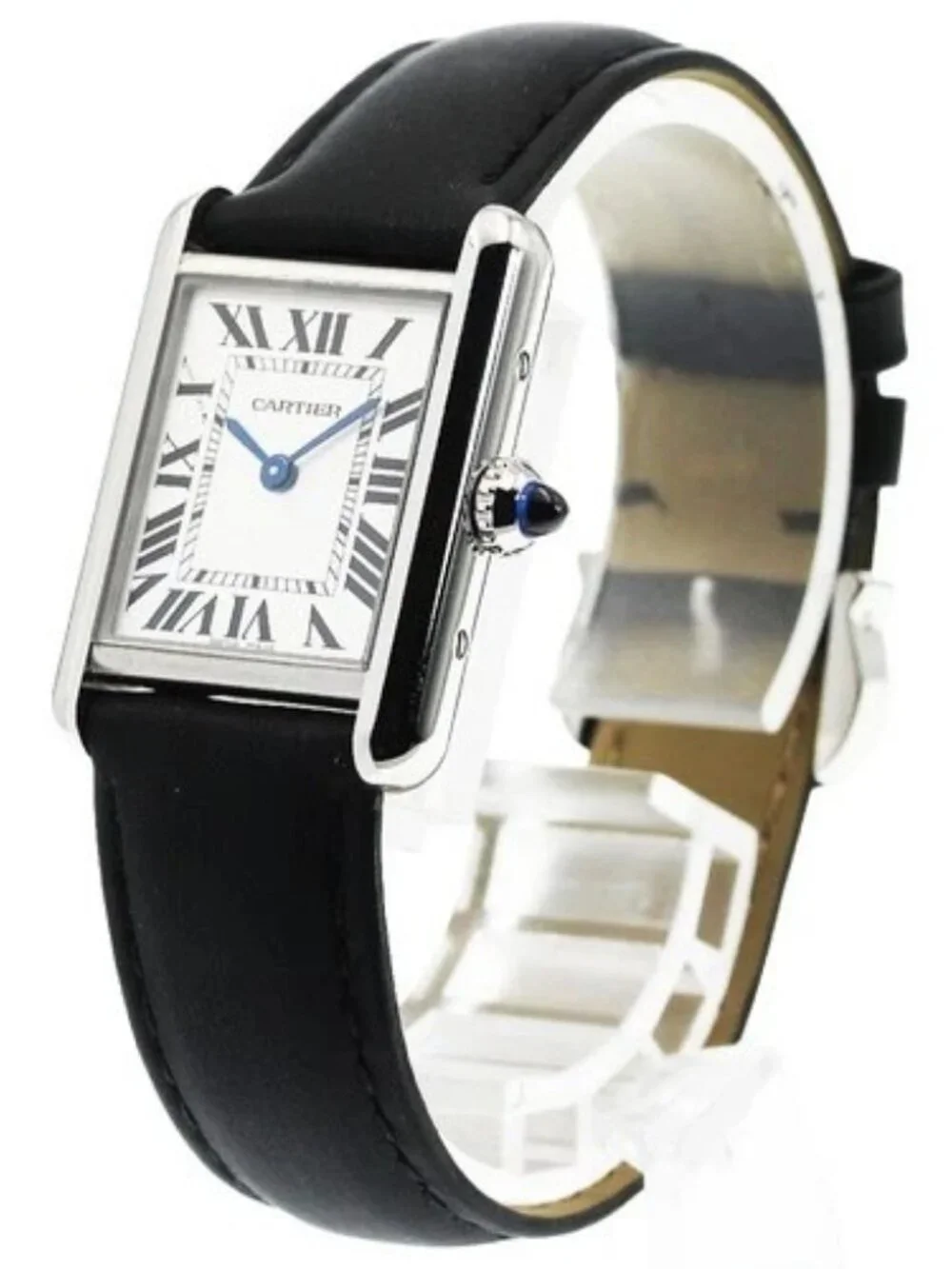 CARTIER tank mast SM WSTA0060 Silver Dial Solar Powered Ladies Watch_965553